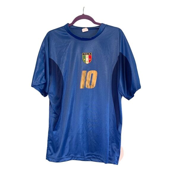 FIFA Francesco Totti Soccer Jersey Blue Football #10 Italia Italy Replica XL - Picture 1 of 5